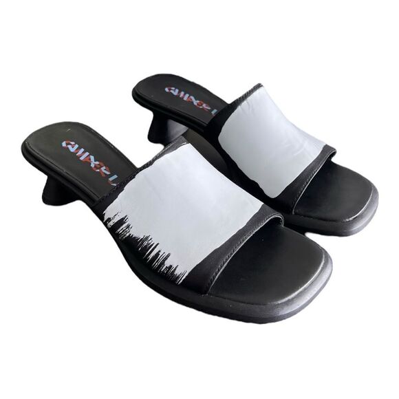 CAMPERLAB Black Dina Leather Sandals Size 37 - Picture 3 of 7